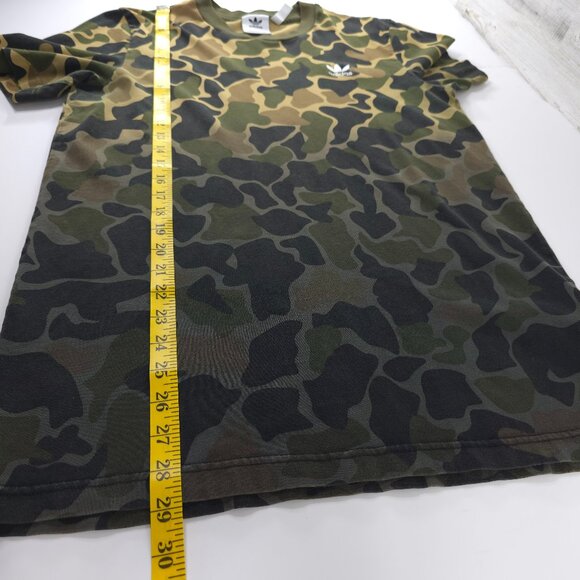 ADIDAS ORIGINALS CAMO OMBRE T-SHIRT MEN'S SIZE MEDIUM 100% COTTON BLACK GREEN - Picture 7 of 8